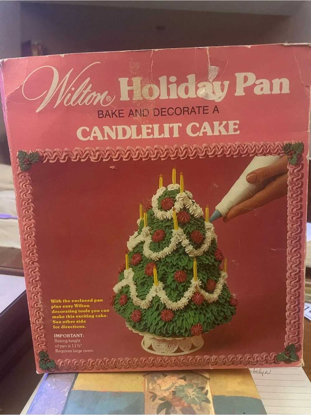 Wilton Christmas Tree Cake Mold Kit Instructions included Vintage